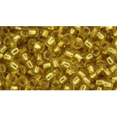 Круглый бисер ТОХО 8/0 Gold-Lined Jonquil (752) - 100гр
