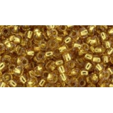 Круглый бисер ТОХО 8/0 Gold-Lined Rose Gold (753) - 100гр