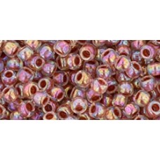 Круглый бисер ТОХО 8/0 Inside-Color Rainbow Crystal/Sandstone-Lined (784) - 250гр