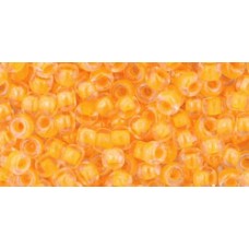 Круглый бисер ТОХО 8/0 Luminous Neon Tangerine (801) - 250гр