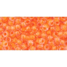 Круглый бисер ТОХО 8/0 Luminous Neon Orange (802) - 250гр