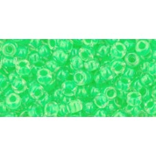 Круглый бисер ТОХО 8/0 Luminous Neon Green (805) - 250гр