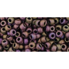 Круглый бисер ТОХО 8/0 Frosted Metallic Iris - Purple (85F) - 250гр