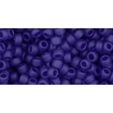 Круглый бисер ТОХО 8/0 Transparent-Frosted Dk Sapphire (8F) - 250гр