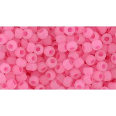 Круглый бисер ТОХО 8/0 Ceylon Frosted Hot Pink (910F) - 250гр