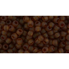 Круглый бисер ТОХО 8/0 Transparent-Frosted Smoky Topaz (941F) - 250гр
