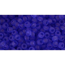 Круглый бисер ТОХО 8/0 Transparent-Frosted Sapphire (942F) - 250гр