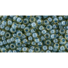 Круглый бисер ТОХО 8/0 Inside-Color Jonquil/Turquoise-Lined (953) - 250гр