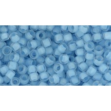 Круглый бисер ТОХО 8/0 Inside-Color Crystal/Neon Ice Blue-Lined (976) - 250гр
