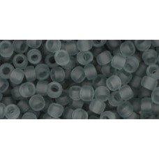 Круглый бисер ТОХО 8/0 Transparent-Frosted Lt Gray (9F) - 250гр