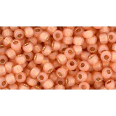 Круглый бисер ТОХО 8/0 PermaFinish - Silver-Lined Milky Grapefruit (PF2112) - 250гр