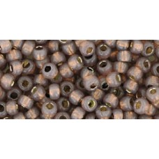 Круглый бисер ТОХО 8/0 PermaFinish - Silver-Lined Milky Nutmeg (PF2114) - 250гр