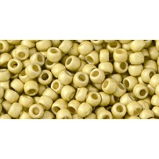 Круглый бисер ТОХО 8/0 PermaFinish - Frosted Galvanized Yellow Gold (PF559F) - 250гр
