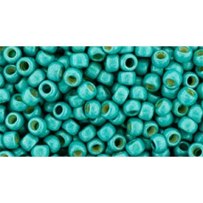 Круглый бисер ТОХО 8/0 PermaFinish - Frosted Galvanized Turquoise (PF578F) - 250гр