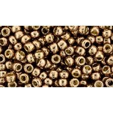 Круглый бисер ТОХО 8/0 Permafinish - Galvanized Almond (PF593) - 250гр