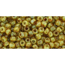 Круглый бисер ТОХО 8/0 HYBRID Opal - Picasso (Y308) - 250гр