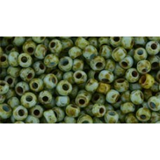 Круглый бисер ТОХО 8/0 HYBRID Opaque Cornflower - Picasso (Y309) - 250гр