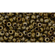 Круглый бисер ТОХО 8/0 HYBRID Opaque Lavender - Picasso (Y311) - 250гр