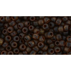 Круглый бисер ТОХО 8/0 HYBRID Transparent Frosted Lt Topaz - Picasso (Y313F) - 250гр