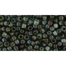 Круглый бисер ТОХО 8/0 HYBRID Transparent Aquamarine - Picasso (Y314) - 250гр