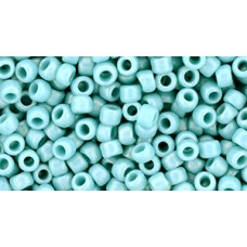 Круглый бисер ТОХО 8/0 HYBRID Sueded Gold Opaque Turquoise (Y627) - 250гр