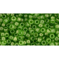 Круглый бисер ТОХО 8/0 HYBRID Sueded Gold Transparent Peridot (Y629) - 250гр