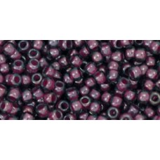Круглый бисер ТОХО 11/0 Inside-Color Gray/Magenta-Lined (1076) - 250гр