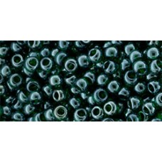 Круглый бисер ТОХО 11/0 Transparent-Lustered Green Emerald (118) - 250гр