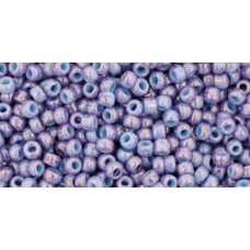 Круглый бисер ТОХО 11/0 Marbled Opaque Lt Blue/Amethyst (1204) - 250гр