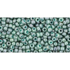 Круглый бисер ТОХО 11/0 Marbled Opaque Turquoise/Blue (1207) - 250гр