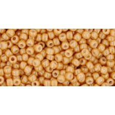 Круглый бисер ТОХО 11/0 Opaque-Lustered Dk Beige (123D) - 250гр