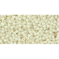 Круглый бисер ТОХО 11/0 Opaque-Lustered Lt Beige (123L) - 250гр