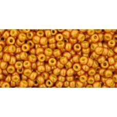 Круглый бисер ТОХО 11/0 Opaque-Lustered Tuscan Orange (1606) - 250гр