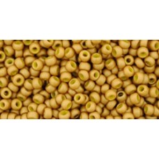 Круглый бисер ТОХО 11/0 Opaque-Frosted-Gold-Lustered Yellow (1623F) - 250гр