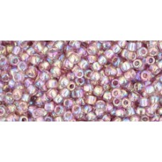 Круглый бисер ТОХО 11/0 Transparent-Rainbow Lt Amethyst (166) - 250гр