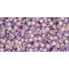 Круглый бисер ТОХО 11/0 Transparent-Rainbow-Frosted Med Amethyst (166BF) - 250гр