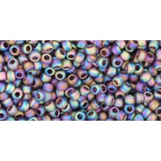 Круглый бисер ТОХО 11/0 Transparent-Rainbow-Frosted Amethyst (166CF) - 250гр