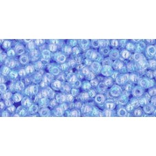 Круглый бисер ТОХО 11/0 Transparent-Rainbow Lt Sapphire (168) - 250гр