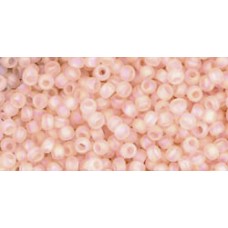 Круглый бисер ТОХО 11/0 Transparent-Rainbow-Frosted Rosaline (169F) - 250гр