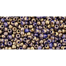 Круглый бисер ТОХО 11/0 Gilded Marble Blue (1701) - 250гр