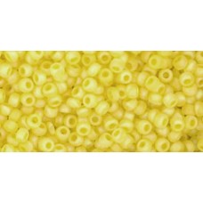 Круглый бисер ТОХО 11/0 Transparent-Rainbow-Frosted Lemon (175F) - 250гр