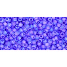 Круглый бисер ТОХО 11/0 Transparent-Rainbow-Frosted Sapphire (178F) - 250гр