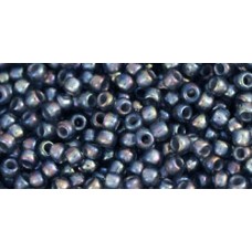 Круглый бисер ТОХО 11/0 Inside-Color Rainbow Gray/Opaque Gray-Lined (1820) - 250гр