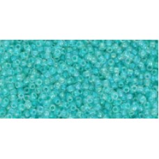 Круглый бисер ТОХО 11/0 Mint Julep-Lined Crystal Rainbow (1832) - 250гр