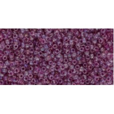 Круглый бисер ТОХО 11/0 Inside-Color Rainbow Crystal/Fuchsia-Lined (1854) - 250гр