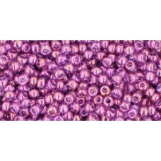 Круглый бисер ТОХО 11/0 Gold-Lustered Dk Amethyst (205) - 250гр