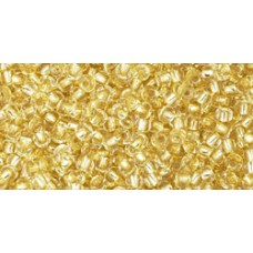 Круглый бисер ТОХО 11/0 Silver-Lined Champagne (2151S) - 250гр