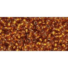 Круглый бисер ТОХО 11/0 Silver-Lined Marmalade (2154S) - 250гр