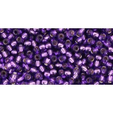 Круглый бисер ТОХО 11/0 Silver-Lined Purple (2224) - 250гр