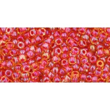 Круглый бисер ТОХО 11/0 Inside-Color Rainbow Lt Topaz/Mauve-Lined (241) - 250гр